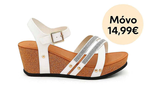 Γυναικεία ανατομική πλατφόρμα με στράσακια 00-673